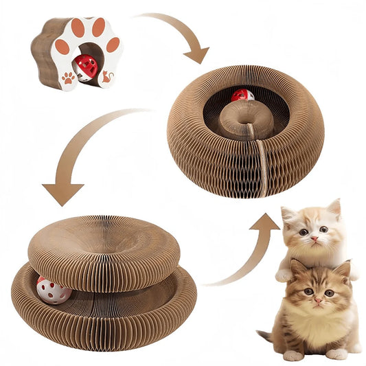 【室内ねこ向け】マジックオルガン | 飽きさせない折りたたみ爪とぎ
